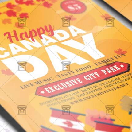 Download Canada Day PSD Flyer Template Now