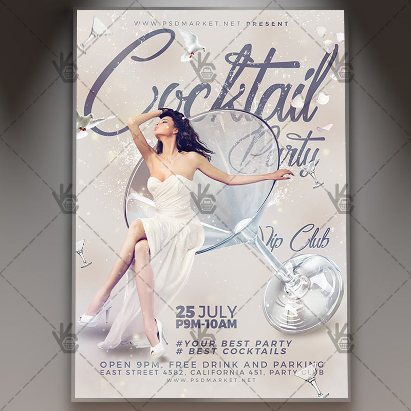 cocktail_party_flyer_psd_psdmarket_1.jpg Download Cocktail Party Flyer - PSD Template