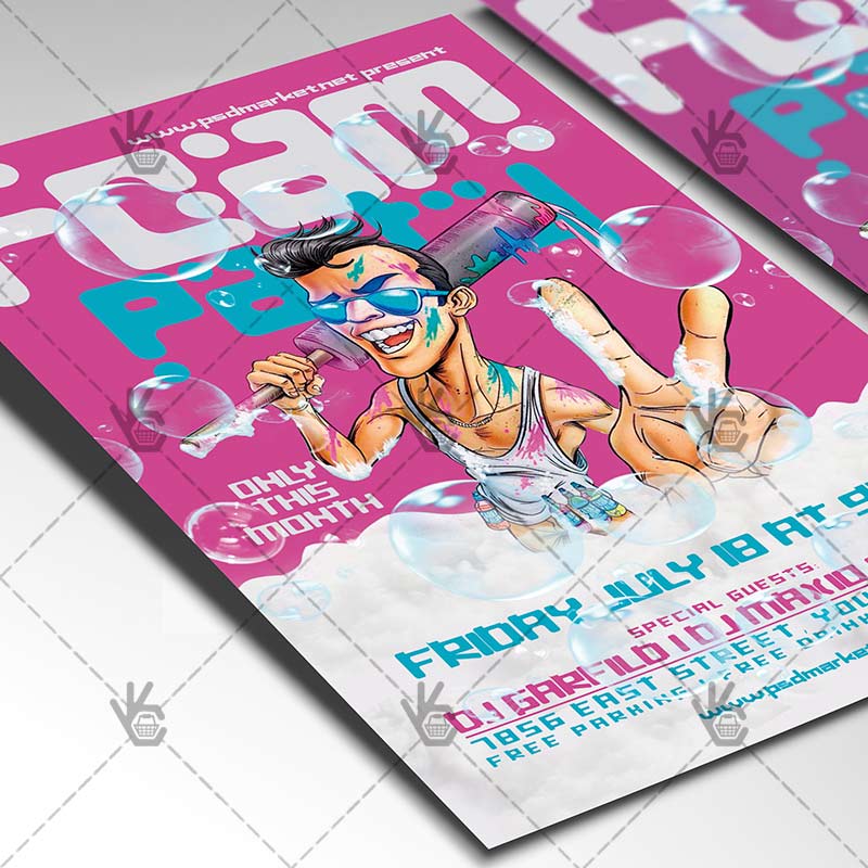 foam_party_flyer_psd_psdmarket_2.jpg Download Foam Party Flyer - PSD Template-2