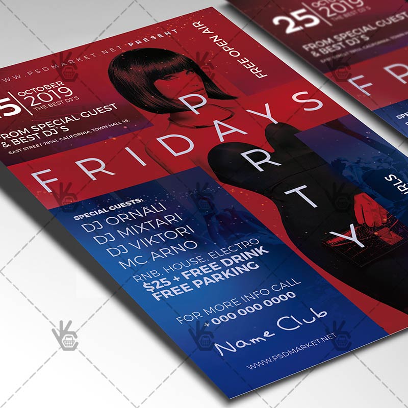 fridays_party_flyer_psd_psdmarket_2.jpg Download Fridays Party Flyer - PSD Template-2