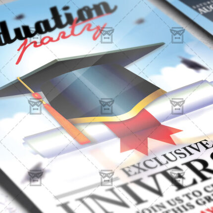 Download Graduation Flyer PSD Template Now