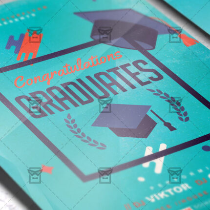 Download Graduation Party Flyer PSD Template Now