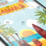 Download Hawaii Night PSD Flyer Template Now