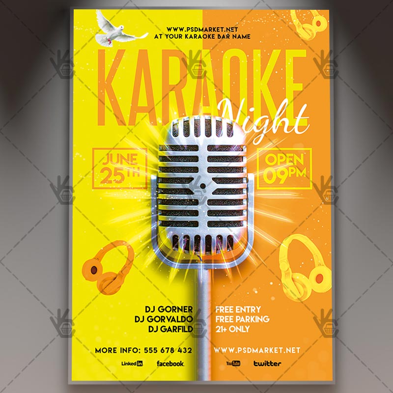karaoke_night_flyer_psd_psdmarket_1.jpg Download Karaoke Night Flyer - PSD Template