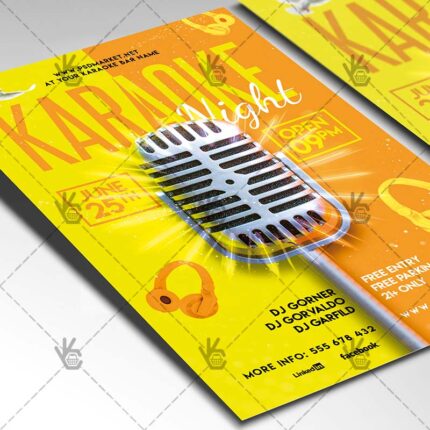 Download Karaoke Night Flyer - PSD Template-2