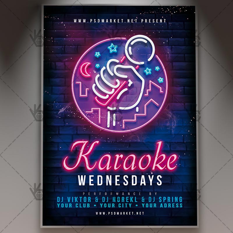 karaoke_wednesdays_flyer_psd_psdmarket_1.jpg Download Karaoke Wednesdays Flyer - PSD Template