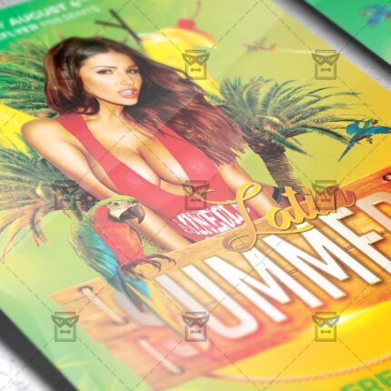 Download Latin Summer PSD Flyer Template Now