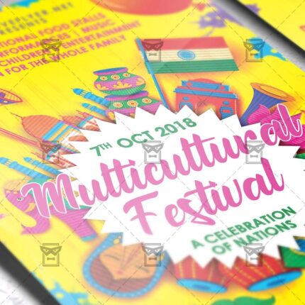 Download Multicultural Festival Flyer PSD Template Now