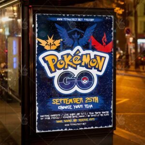 Download Pokemon Go Flyer - PSD Template | PSDmarket