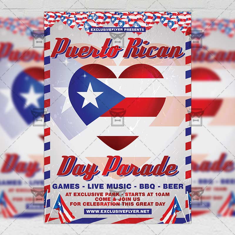 puerto_rico_parade-premium-flyer-template-1.jpg Download Puerto Rican Parade PSD Flyer Template Now
