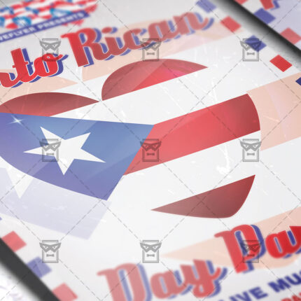 Download Puerto Rican Parade PSD Flyer Template Now