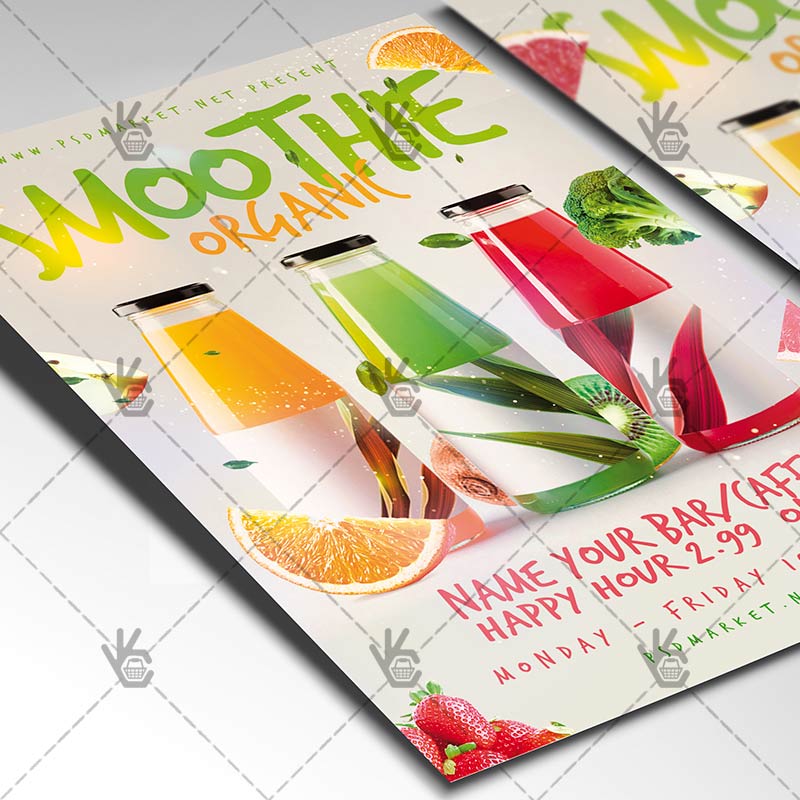 smoothie_flyer_psd_psdmarket_2.jpg Download Smoothie Flyer - PSD Template-2