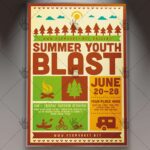 Download Summer Blast Camp Flyer - PSD Template