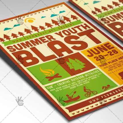 Download Summer Blast Camp Flyer - PSD Template-2