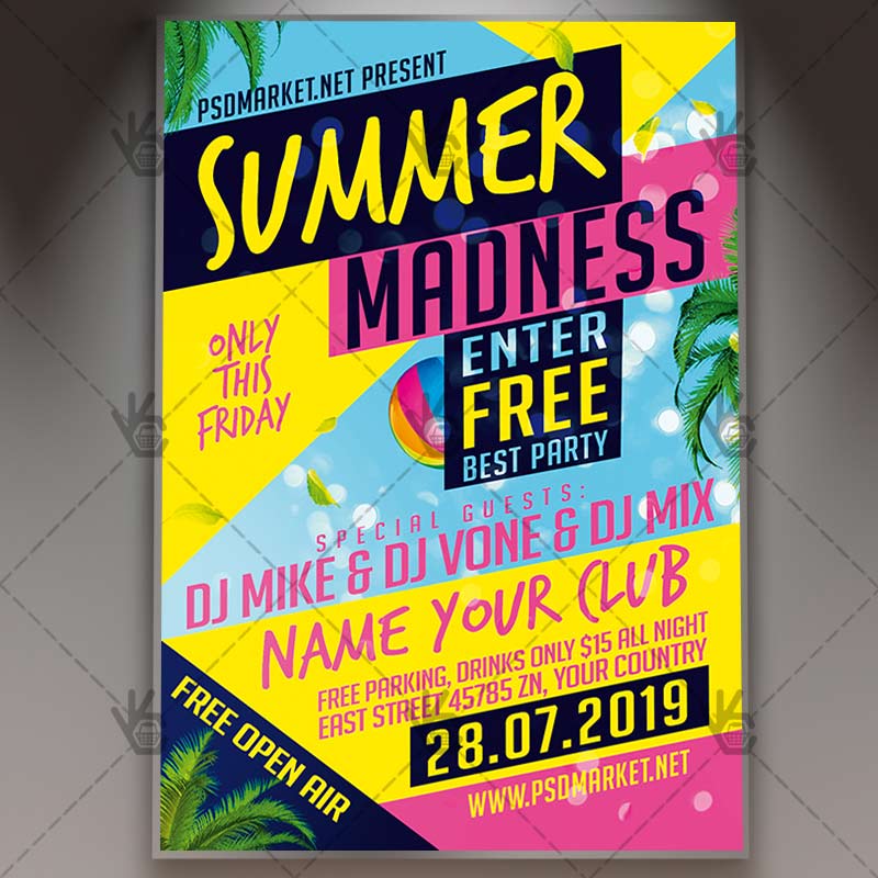 summer_madness_flyer_psd_psdmarket_1.jpg Download Summer Madness Flyer - PSD Template