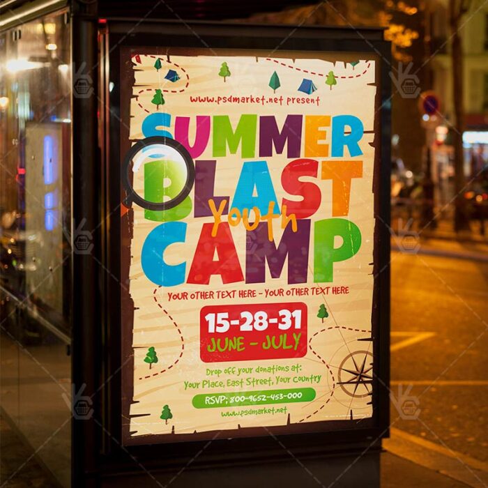 Download Summer Youth Blast Flyer - PSD Template-3