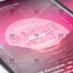 Download Sunset Night PSD Flyer Template Now