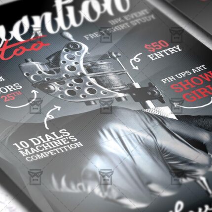 Download Tattoo Convention PSD Flyer Template Now