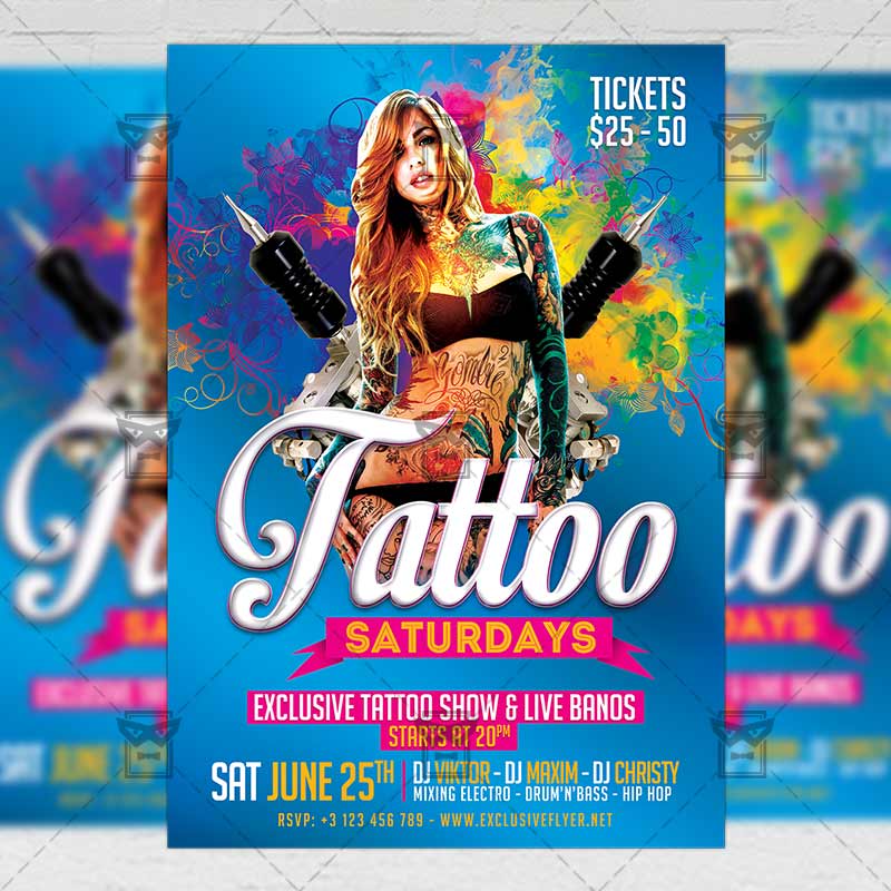 tattoo_saturdays-premium-flyer-template-1.jpg Download Tattoo Saturdays PSD Flyer Template Now