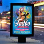 Download Tattoo Saturdays PSD Flyer Template Now