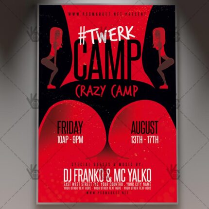 Download Twerk Party Flyer - PSD Template
