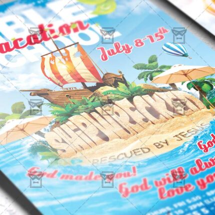 Download Vacation Bible School PSD Flyer Template Now