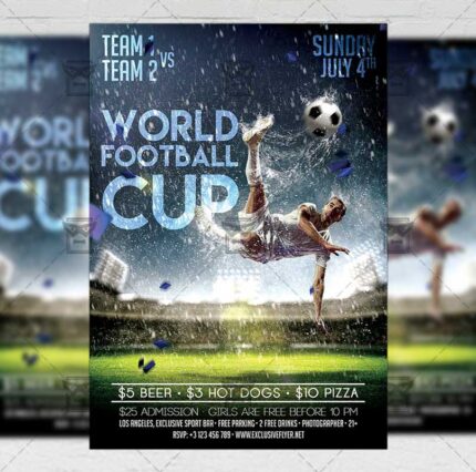 Download World Football Cup PSD Flyer Template Now