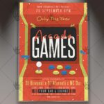Download Arcade Games Flyer - PSD Template