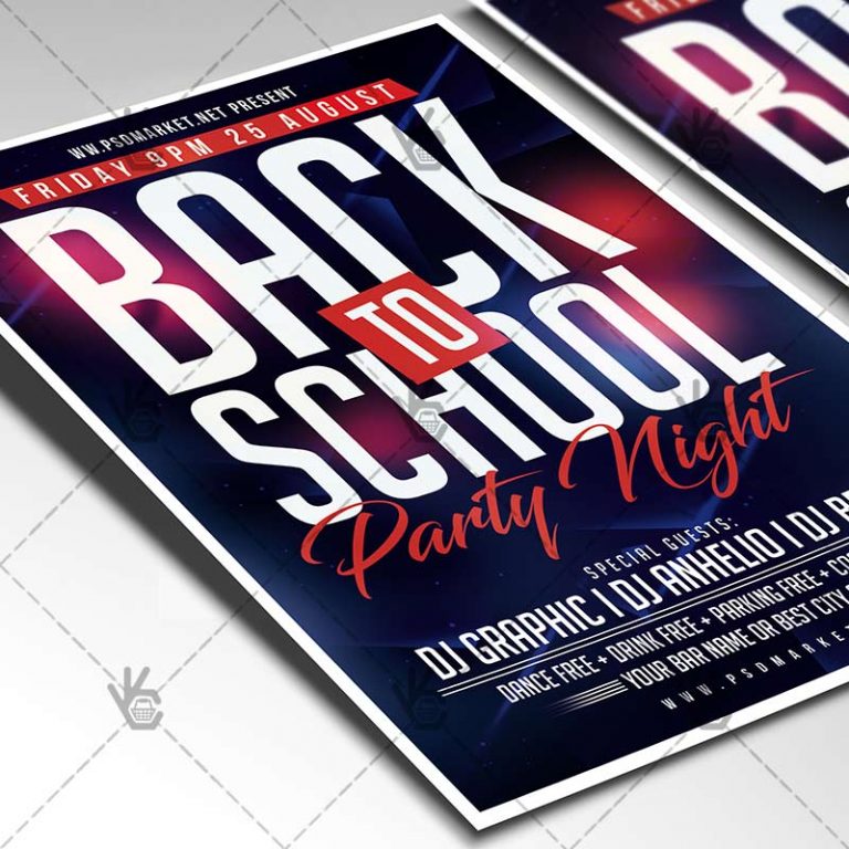 Download Welcome Back To School Flyer - PSD Template | PSDmarket