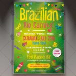 Download Brazilian Carnival Flyer - PSD Template