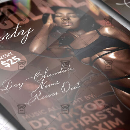 Download Chocolate Party PSD Flyer Template Now