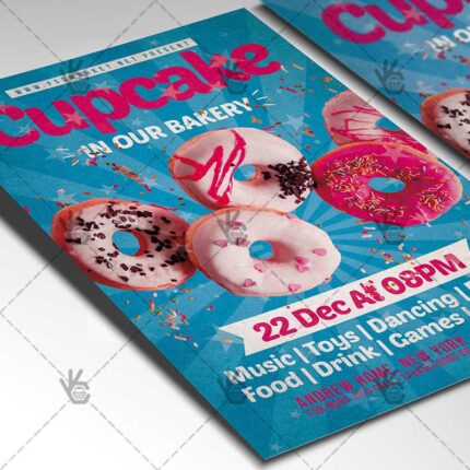 Download Cupcake Flyer - PSD Template | PSDmarket