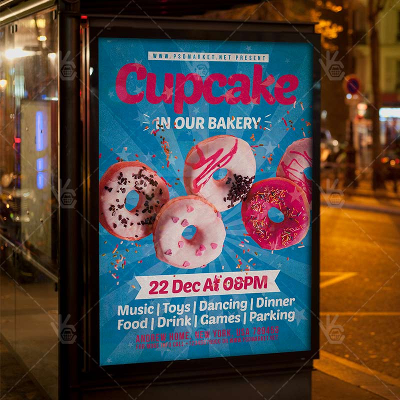 cupcake_flyer_psd_psdmarket_3.jpg Download Cupcake Flyer - PSD Template-3