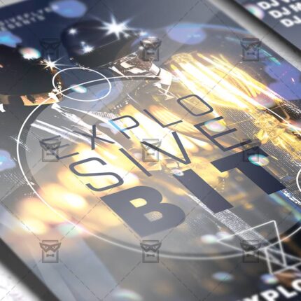 Download Explosive Bit PSD Flyer Template Now