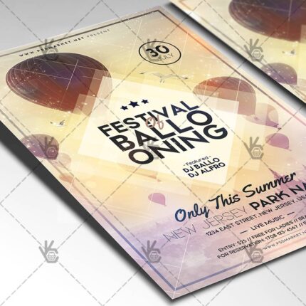 Download Festival of Balloons Flyer - PSD Template-2