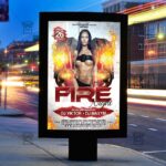 Download Fire Night PSD Flyer Template Now