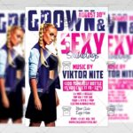Download Grown and Sexy PSD Flyer Template Now