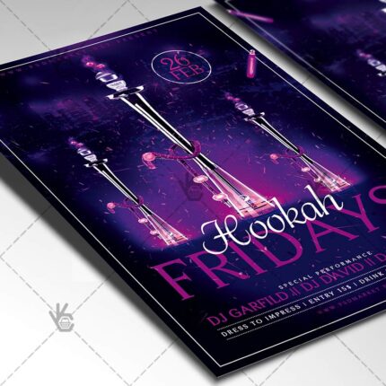 Download Hookah Fridays Flyer - PSD Template-2