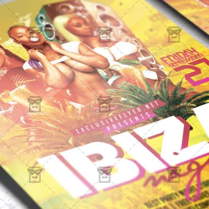 Download Ibiza Night PSD Flyer Template Now