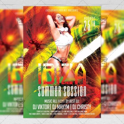 Download Ibiza Summer Session PSD Flyer Template Now
