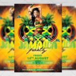 Download Jamaica Party PSD Flyer Template Now