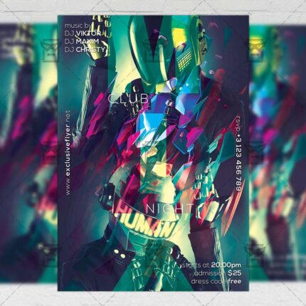 Download Mix Night PSD Flyer Template Now