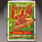 Download National Hot Dog Day Flyer - PSD Template