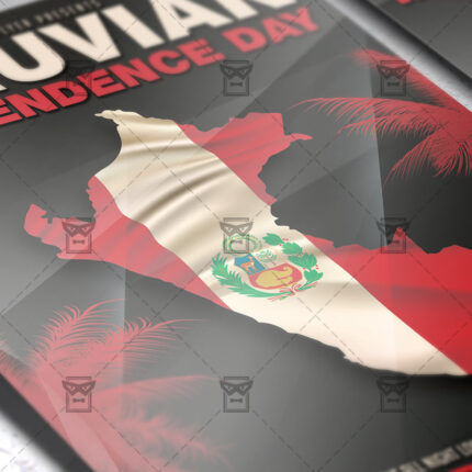 Download Peruvian Independence Day PSD Flyer Template Now