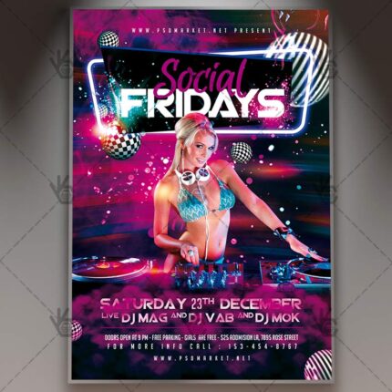 Download Social Fridays Flyer - PSD Template