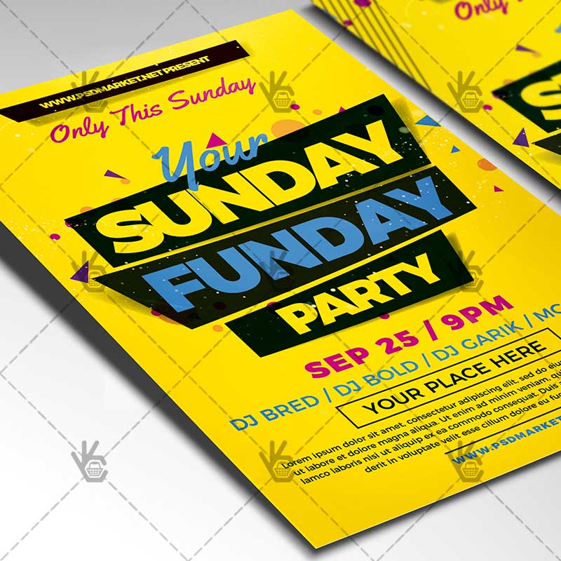 Download Sunday Funday Flyer - PSD Template | PSDmarketAfrican Flyer
