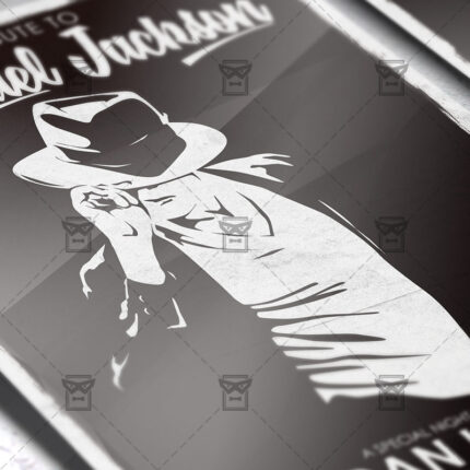 Download Tribute to Michael Jackson PSD Flyer Template Now