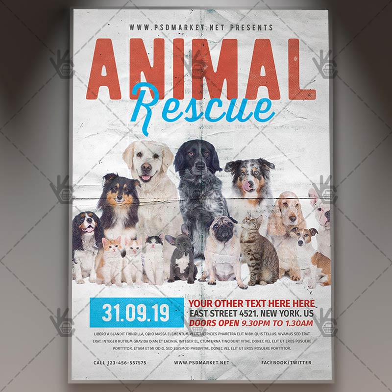 animal_rescue_flyer_psd_psdmarket_1.jpg Download Animal Rescue Flyer - PSD Template