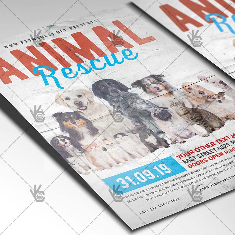 animal_rescue_flyer_psd_psdmarket_2.jpg Download Animal Rescue Flyer - PSD Template-2