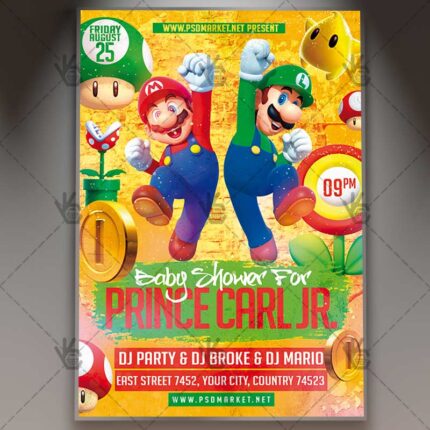 Download Baby Shower Flyer - PSD Template